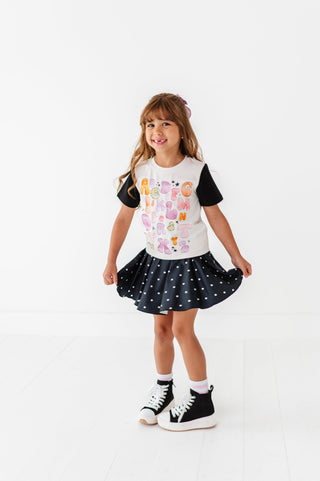 Black Dotty Spin Skort - By Baano