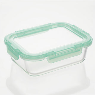 Glass Containers with Flexible Silicone Lids - Set of 3