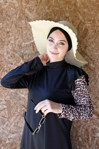 Lycra Black Burkini Modest Swimwear M2101 - By Baano