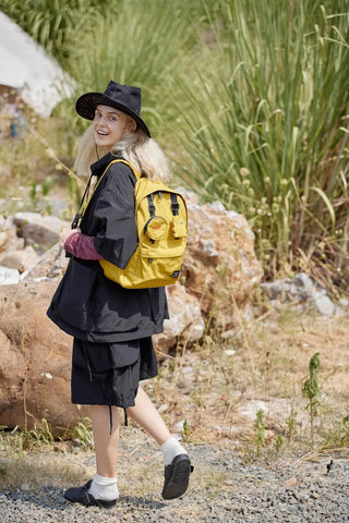 Himawari Waterproof Canvas Backpack Detachable Coin Purse