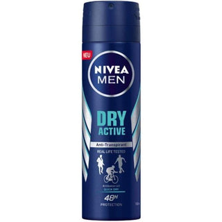 Nivea Dry Active 72 Hour Dual protect Anti-Transpirant Spray For Men 150 ml