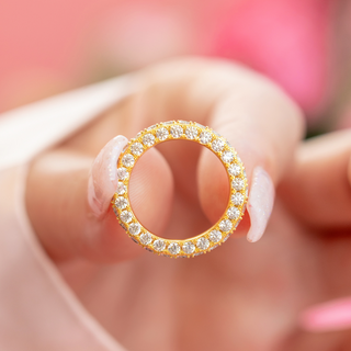 Jasmine Eternity Band in Gold - Triple the Glamour