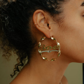 Curling Hoop Earring