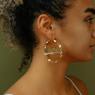 Curling Hoop Earring