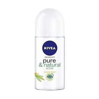 Nivea Pure & Natural Action Jasmine Scent Deodorant Roll-on Women 50ml
