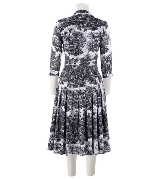 Audrey Dress #4 White/Black Long Dress - By Baano