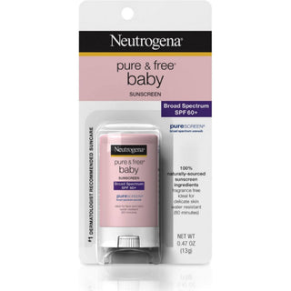 Neutrogena Pure & Free Baby Sunscreen Stick Broad Spectrum - SPF 60 - 0.47oz