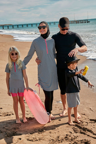 Woven Navy Boys Shorts B2432 - By Baano