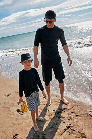 Woven Navy Boys Shorts B2432 - By Baano