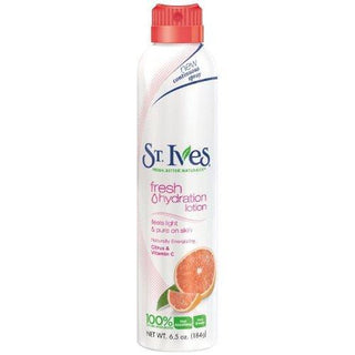 St. Ives Naturally Energizing Citrus & Vitamin C Fresh Hydration Lotion 6.5 Oz. Aerosol Can