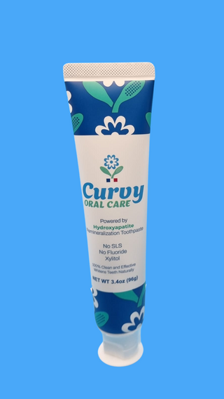 Curvy Natural Toothpaste - powered by hydroxyapatite - By Baano