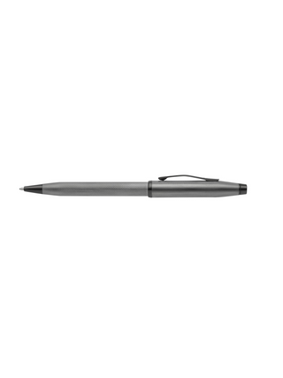 Century® II Polished Slate Gray Engraved Diamond Pattern Ballpoint Pen - By Baano