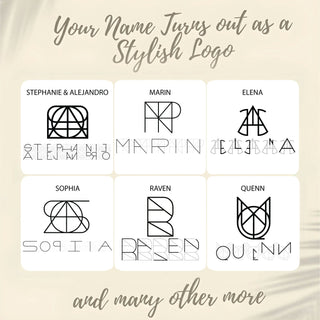 Name Logo Necklace - Sterling Silver