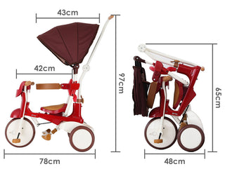 iimo 3-in-1 Foldable Tricycle with Canopy - By Baano