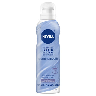 Nivea Creme Smooth Foaming Silk Mousse Body Wash