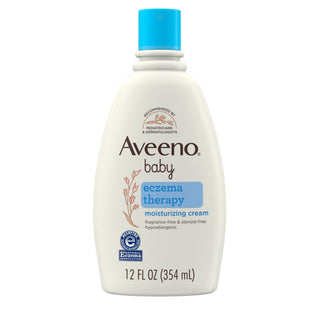 Aveeno Baby Eczema Therapy Moisturizing Cream With Oatmeal, 12 Fl. Oz