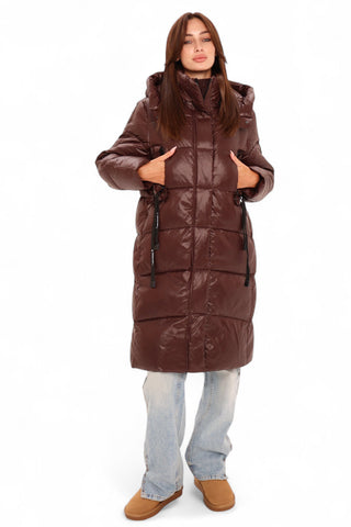 Espresso Shine Insulated Bio-Down Puffer