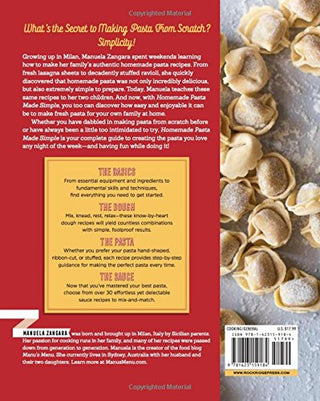Homemade Pasta Made Simple: A Pasta Cookbook with Easy Recipes & Lessons to Make Fresh Pasta Any Night (Spiral Bound) Lay it Flat Publishing Group