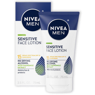 Nivea Men Sunscreen, Sensitive, Protective Lotion, Broad Spectrum SPF 15