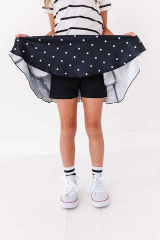 Black Dotty Spin Skort - By Baano