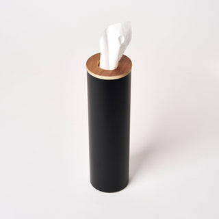 Round Tissue Case - Steel + Wood - By Baano