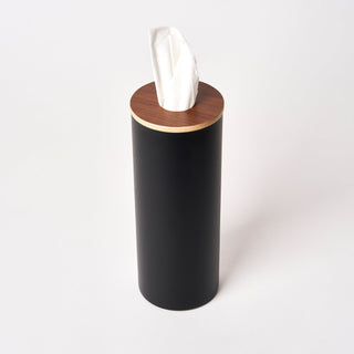 Round Tissue Case - Steel + Wood - By Baano
