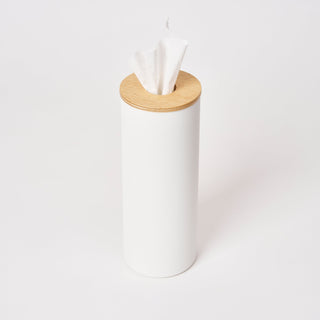 Round Tissue Case - Steel + Wood - By Baano