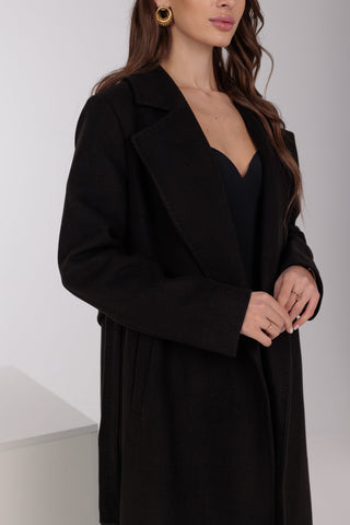 Astoria Classic Wraparound Wool Blend Overcoat