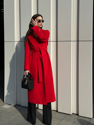 Astoria Classic Wraparound Wool Blend Overcoat