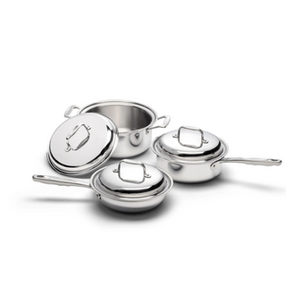 6 Piece Stainless Steel Cookware Set - By Baano