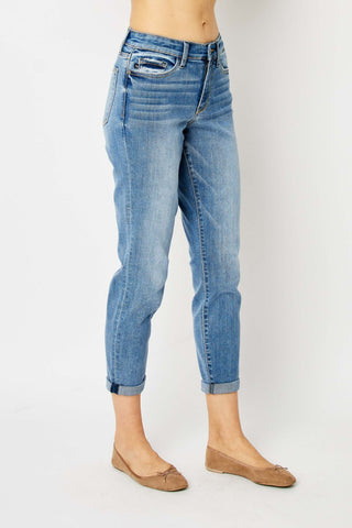Judy Blue Size 3 and 5 Cuffed Hem Slim Jeans