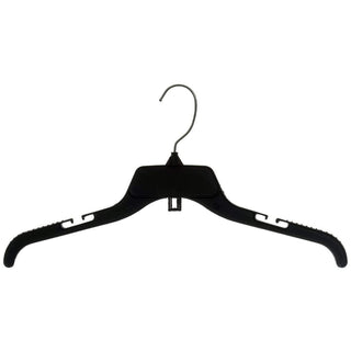 484 Black Plastic Hangers with 360 Rotating Metal Hook and Notches for Straps - Glamourous Grace