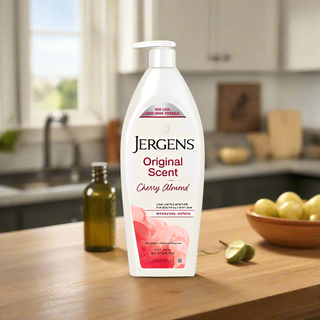 Jergens Original Scent Dry Skin Moisturizing Body Lotion, W/ Cherry Almond Essence, 21 Fl Oz
