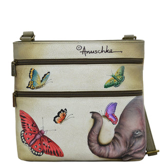 Crossbody With Front Zip Organizer - 651 - By Baano