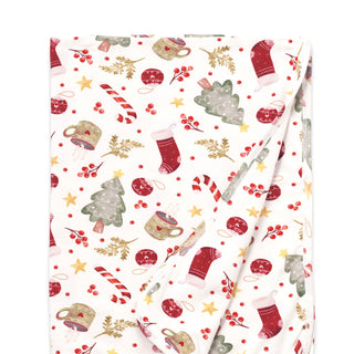Holiday Baby Stroller Blanket – Soft Bamboo Christmas Wrap - Noel - By Baano