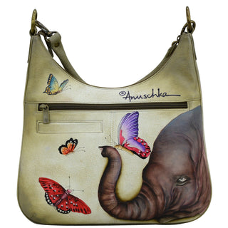 Convertible Slim Hobo With Crossbody Strap - 662 - By Baano
