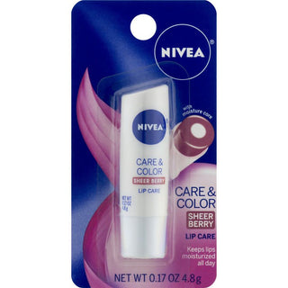 Nivea A Kiss Of Care & Color, Sherry Berry Lip Care, 0.17 Oz (4.8 G)
