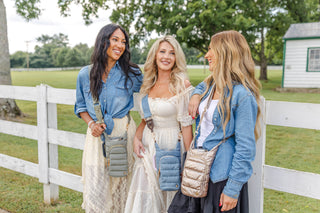 HydroBag® HANDLE™- Gold Shiny with Vegan Leather Trimmed Solid Strap