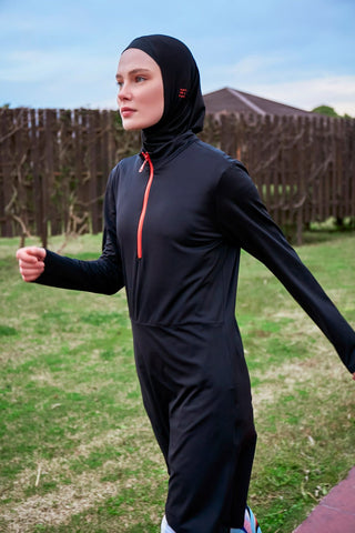 Lycra Black Burkini Modest Swimwear M2464 - By Baano