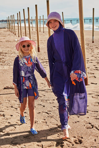 Colorful Printed Kids' Kimono P2421 - By Baano