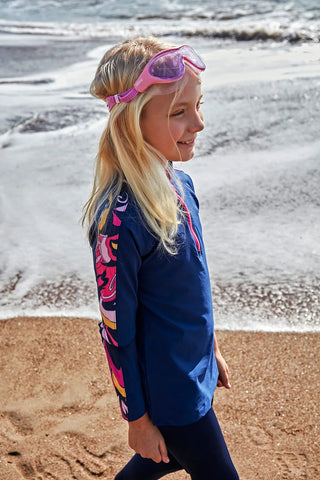 Parachute Navy Blue Girls Swimwear K2402 - By Baano