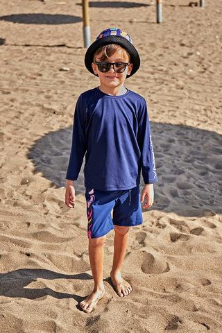 Navy Boys Shorts B2434 - By Baano