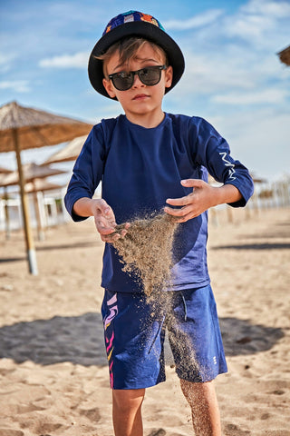 Navy Boys Shorts B2434 - By Baano