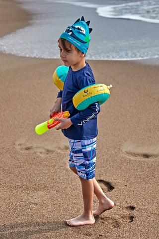 Woven Navy Boys Shorts B2430 - By Baano