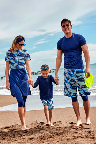 Woven Navy Boys Shorts B2436 - By Baano