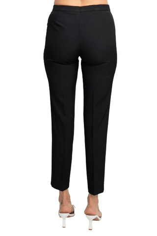 John Meyer Collection Notched Collar Long Sleeve Long Jacket Leopard Print Two Button Pockets Zipper Closure Pants Stretch Crepe Pant Set - Glamourous Grace