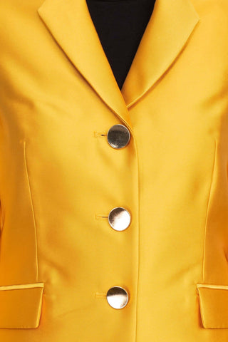 John Meyer Collection Notched Collar Long Sleeve 3 Button Jacket with Matching Pants - Glamourous Grace