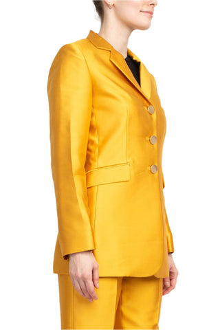 John Meyer Collection Notched Collar Long Sleeve 3 Button Jacket with Matching Pants - Glamourous Grace