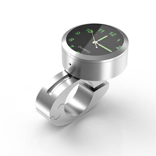 7/8" Universal Motorcycle Handlebar Watch Bike Hand Grip Bar Mount Dial Clock Motorcycle Handlebar Watch Mount Clock Glow Mount Clock Dial Watch Fit Waterproof For Scooter Bicycle Motor ATV Stevvex