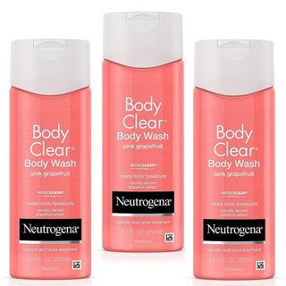 Neutrogena Body Clear Wash Salicylic Acid Acne Treatment Pink Grapefruit